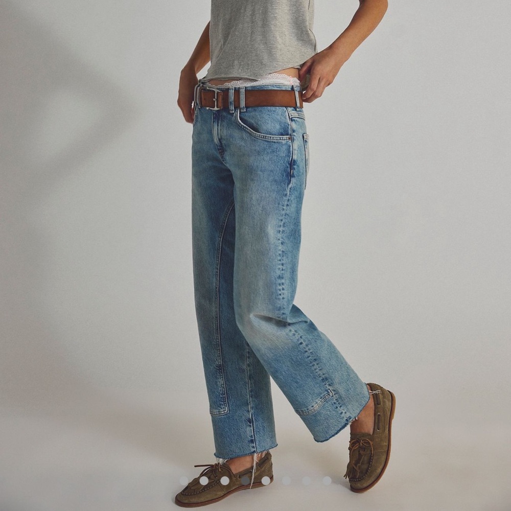 We The Free Light Blue Straight Leg Jeans